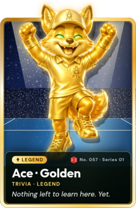 Ace Golden, a legend Trivia card